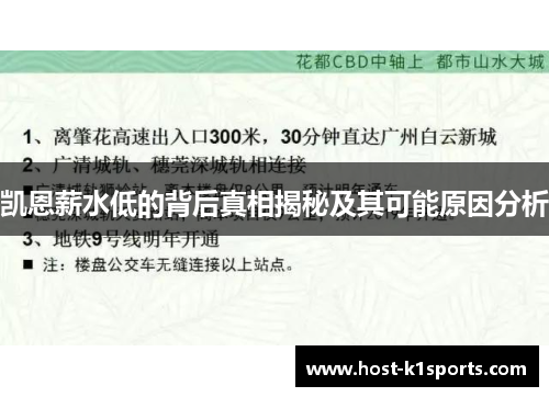 凯恩薪水低的背后真相揭秘及其可能原因分析